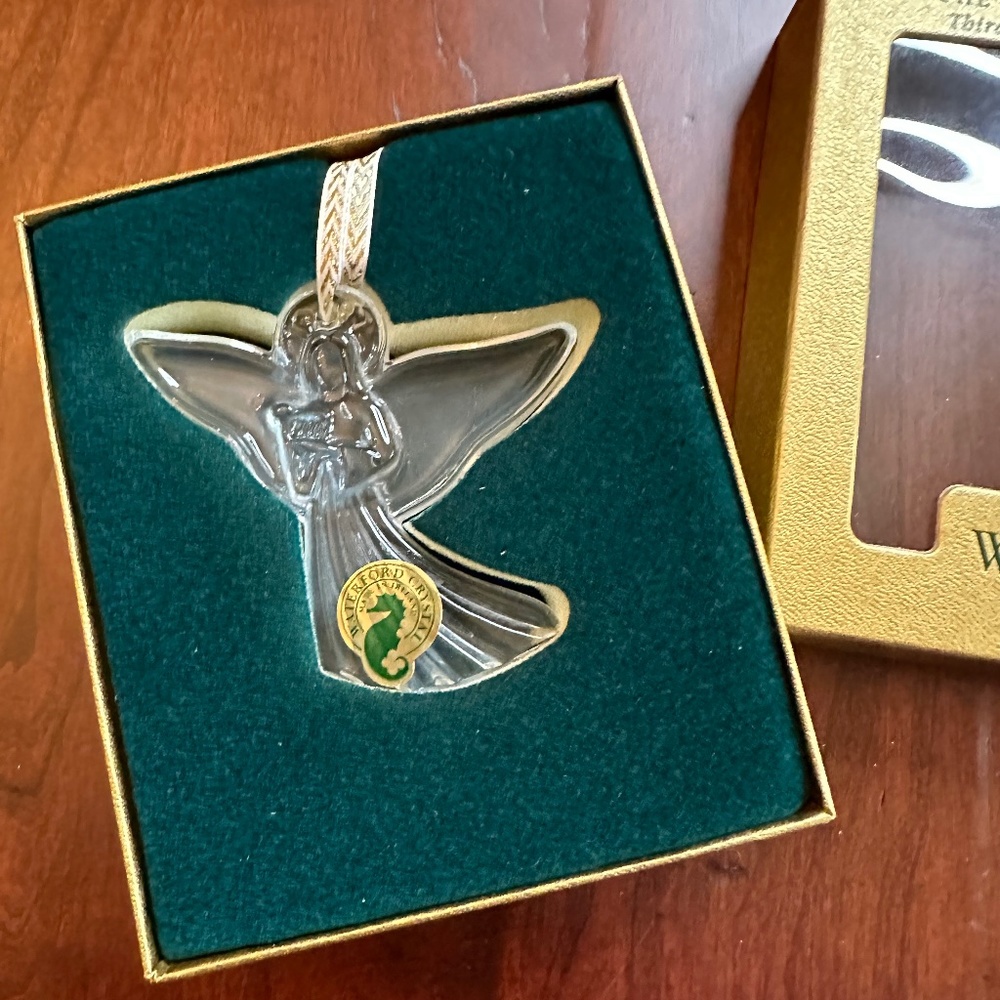 1997 Waterford Crystal Christmas Angel Ornament